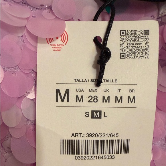 Zara Pink Sequin Mini Skirt - Picture 16 of 16